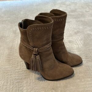 Suede Coach Boots